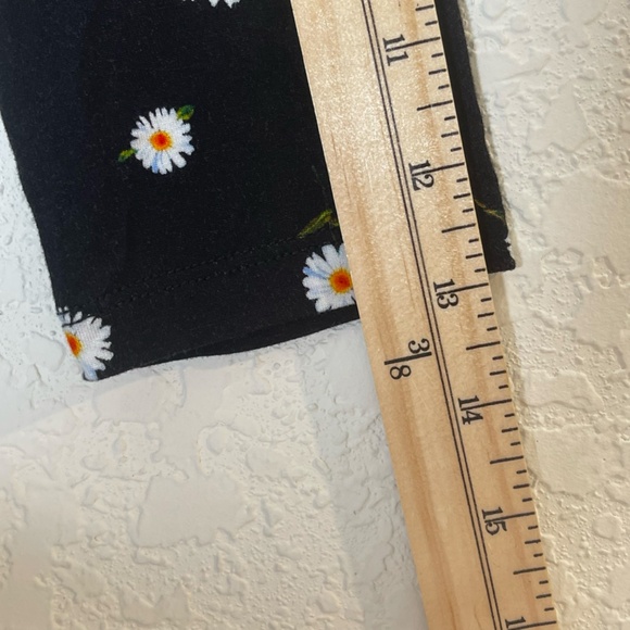 Alice+Olivia NWT Tossed Daisy Midi Dress Size 0 3/4 sleeve Black Mesh Lined - Picture 14 of 16